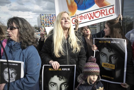 Protests against airing of Michael Jackson documentary in Hilversum, Netherlands - 08 Mar 2019