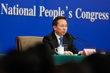 China's Minister of Ecology and Environment press conference, Beijing - 11 Mar 2019