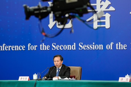 China's Minister of Ecology and Environment press conference, Beijing - 11 Mar 2019