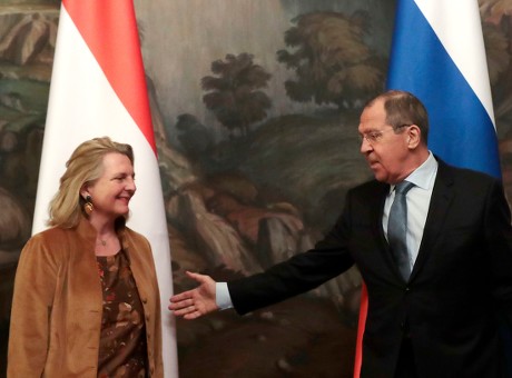 Austrian Foreign Minister visits Moscow, Russian Federation - 12 Mar 2019
