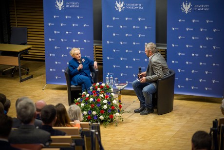 Madeleine Albright inaugurates Zbigniew Brzezinski Memorial Lecture Series, Warsaw University, Poland - 08 Mar 2019
