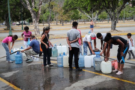 People Collect Water Park East Caracas Editorial Stock Photo - Stock ...