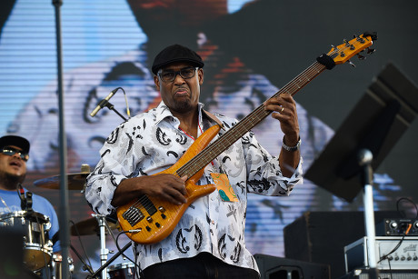 Gerald Veasley performs at 'Jazz In The Gardens' at Hard Rock Stadium on Sunday, March 10, 2019 in Miami Gardens, Fla.