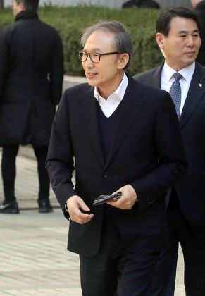 Former South Korean President Lee attends first trial after being released on bail, Seoul, Korea - 13 Mar 2019