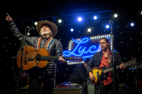 Willie Nelson Lukas Nelson Editorial Stock Photo - Stock Image