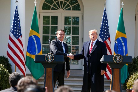 Brazilian President Jair Bolsonaro visit to Washington DC, US - 19 Mar 2019