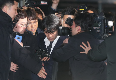 Big Bang group's member Seungri appears at the Seoul Police Department, Korea - 15 Mar 2019