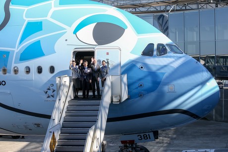 Airbus delivers first A380 to ANA, Colomiers, France - 20 Mar 2019