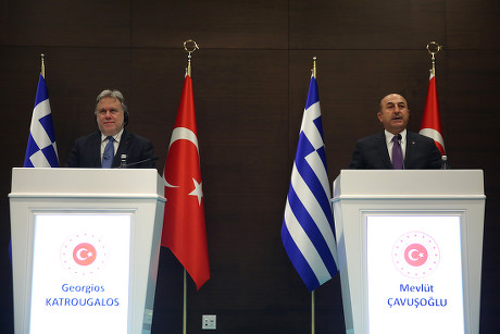 Greek Foreign Minister Giorgos Katrougalos visits Turkey, Antalya, Greece - 21 Mar 2019