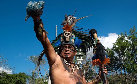 Person Participates Mayan Rites Mexican Ruins Editorial Stock Photo ...