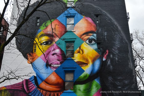 Michael Jackson mural by Brazilian street artist Eduardo Kobra, New York, USA - 22 Mar 2019