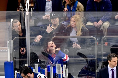 Celebrities at Pittsburgh Penguins v New York Rangers, NHL ice hockey match, Madison Square Garden, New York, USA - 25 Mar 2019