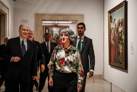 Prince Aga Khan donates paintings to Portuguese government, Lisbon, Portugal - 29 Mar 2019