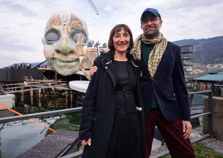 Set of Rigoletto opera at Bregenz Festival 2019, Austria - 03 Apr 2019