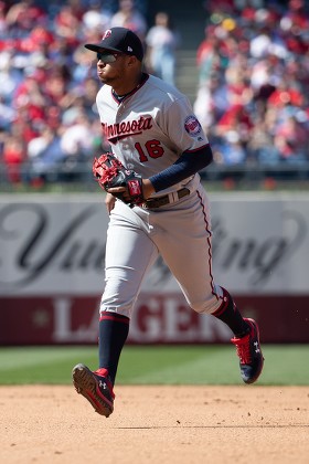 Philadelphia, Pennsylvania, USA. 6th Apr, 2019. Minnesota Twins catcher  Willians Astudillo (64) looks on during the MLB game between the Minnesota  Twins and Philadelphia Phillies at Citizens Bank Park in Philadelphia,  Pennsylvania.