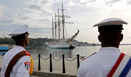 Training ship of the Spanish Navy arrives in Havana, Cuba - 09 Apr 2019