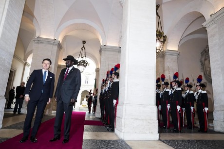 Italian Prime Minister Giuseppe Conte receives South Sudan's President in Rome, Italy - 10 Apr 2019