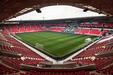 Inside Slavia Prague's stadium