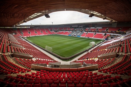 Slavia Prague's Sinobo Stadium, Czech Republic - 10 Apr 2019 Stock ...