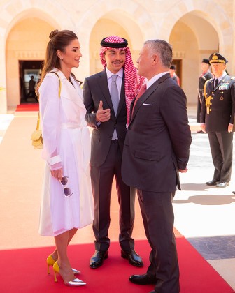Jordan Royals receive Italian President, Al Husseiniya Palace, Amman, Jordan - 10 Apr 2019
