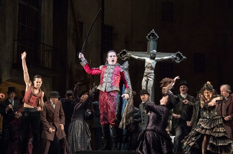 'Faust' Opera performed at the Royal Opera House, London, UK, 08 Apr 2019