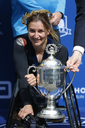 Manuela Schar Switzerland Poses Her Trophy Editorial Stock Photo