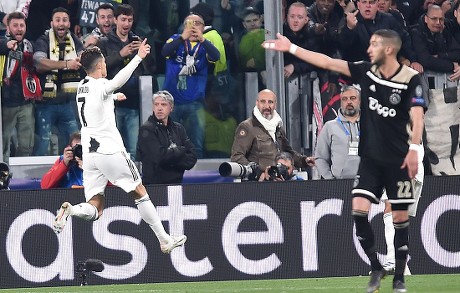 Cristiano Ronaldo of Juventus during the Champions League, football match: Juventus  FC vs Ajax. Ajax won 1-2 at Allianz Stadium, in Turin, Italy, 16th Stock  Photo - Alamy