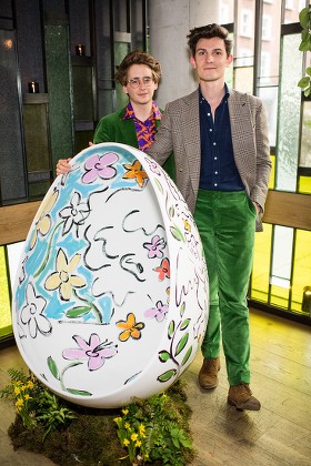 VIP Dinner to launch Luke Edward Hall's Easter Egg installation at Fucina, London, UK - 17 Apr 2019