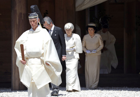 Emperor and Empress visit Ise Jingu shrine, Mie Prefecture, Japan - 18 Apr 2019