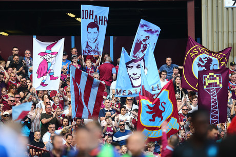 Aston Villa Fans Display Flags Banners Editorial Stock Photo - Stock Image  | Shutterstock