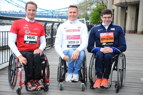 Virgin Money London Marathon wheelchair athletes photocall, UK - 25 Apr 2019