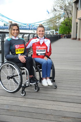 Virgin Money London Marathon wheelchair athletes photocall, UK - 25 Apr 2019