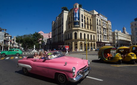 American cars on the streets of Havana, Cuba - 26 Apr 2019