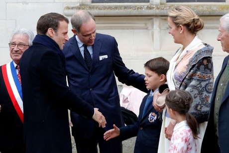 French President Emmanuel Macron attends da Vinci anniversary at Chateau d'Amboise, France - 02 May 2019