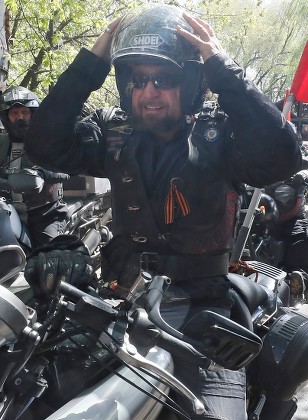 Russian bike club the Night Wolves open a new motorcycle season in Moscow, Russian Federation - 03 May 2019