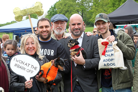Stars turn out to judge the All Dogs Matter Bark Off charity dog show, Hampstead Heath, London, UK - 05 May 2019