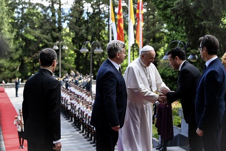 Pope Francis visits North Macedonia, Skopje, Macedonia, The Former Yugoslav Republic Of - 07 May 2019