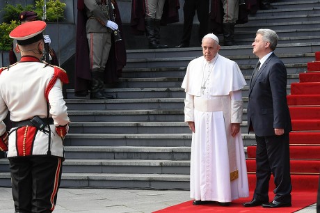 Pope Francis visits North Macedonia, Skopje, Macedonia, The Former Yugoslav Republic Of - 07 May 2019