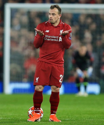 Shaqiri presents Liverpool's retro jerseys 