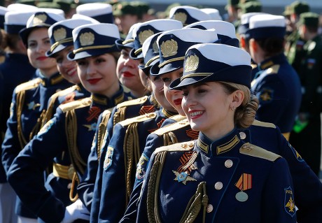 Russian Female Military Servicemen Pose Picture Editorial Stock Photo ...