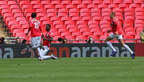 Salford City Fans During Afc Fylde Editorial Stock Photo - Stock Image