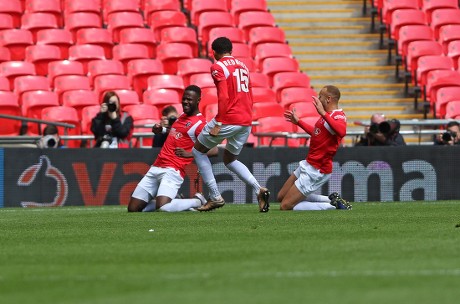 Salford City Fans During Afc Fylde Editorial Stock Photo - Stock Image