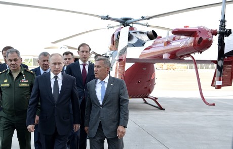Russian President Vladimir Putin visits the Kazan aviation plant in Kazan, Russian Federation - 13 May 2019