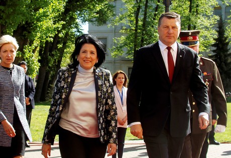 Georgian President Zourabichvili in Riga, Latvia - 15 May 2019
