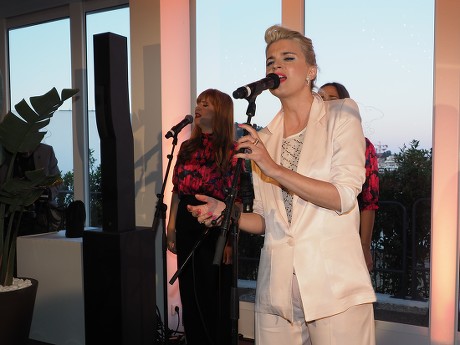 Cecile Cassel performing at the Mouton Cadet Party, 72nd Cannes Film Festival, France - 15 May 2019