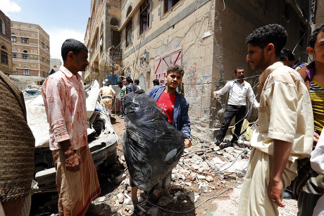 Saudi-led coalition intensifies airstrikes on Sana'a, Sana'a, Yemen - 16 May 2019