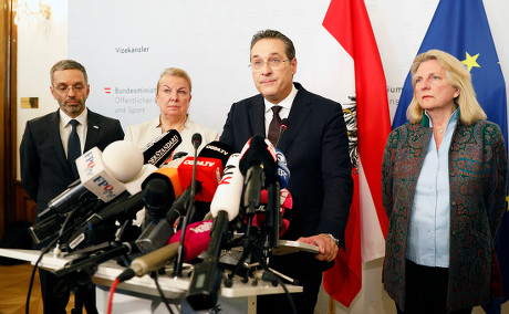 Austrian Vice-Chancellor Strache steps down, Vienna, Austria - 18 May 2019