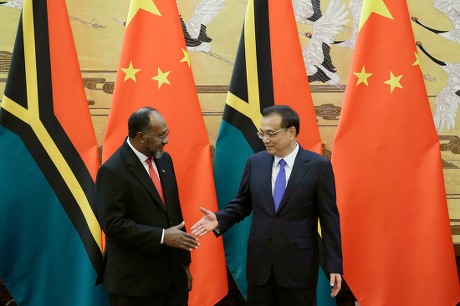 Vanuatu Prime Minister Charlot Salwai visits China, Beijing - 27 May 2019
