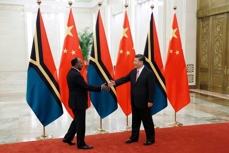 Vanuatu Prime Minister Charlot Salwai visits Beijing, China - 28 May 2019