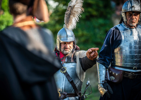 History Enthusiasts Historic Military Uniforms Reenact Editorial Stock ...